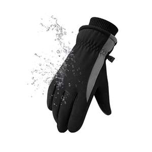 Guantes de esquí para hombre con logotipo personalizado, transpirables, de cuero de cabra, a prueba de viento, impermeables para la temporada de invierno, suministro directo de fábrica para snowboard - Product Image 3