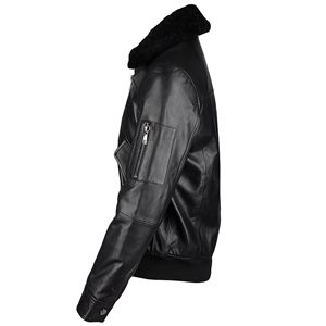 Chaqueta de Invierno Original de Piel de Oveja para Hombre, Cuello Alto, Impermeable, Diseño Moderno, OEM, Alta Calidad, Personalizable y Elegante - Product Image 3