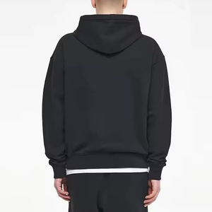 OEM vente en gros personnalisé hommes 100% coton fermeture éclair à capuche meilleure qualité classique col à capuche couleur unie fermeture éclair à capuche 2025 - Product Image 5