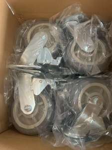 Fábrica Venda Quente Heavy <span class=keywords><strong>Duty</strong></span> Rodas Giratórias Com Roda De Freio Rodízios Industriais TPR Caster - Product Image 6