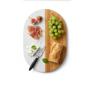 Juego de Tabla de Quesos y Tabla de Cortar de Madera Clásica |   Tablas de Cocina de Madera Maciza Sostenible - Product Image 3