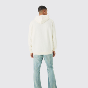 Sudadera con Capucha para Hombre, con Estampado Azul 00, Corte Holgado, Informal, de Algodón Tejido, con Bolsillos, para Otoño - Product Image 5