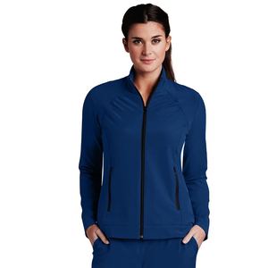 Chaqueta médica de estilo audaz con tela transpirable ligera y ajuste moderno profesional - Product Image 5