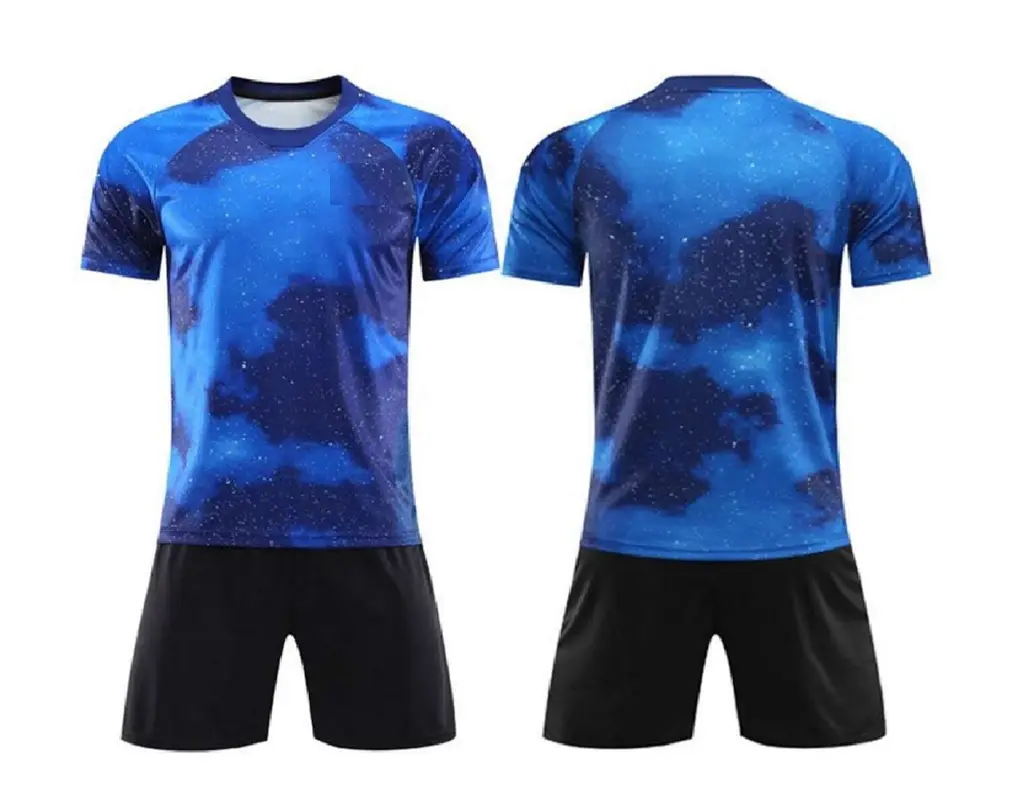 Uniforme de futebol de equipe masculina digital, estampa digital de poliéster, feito sob encomenda, camisas de futebol com meninos
