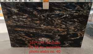 Losas de granito negro de diseño moderno Cosmo superficie de losa grande pulida - Product Image 3