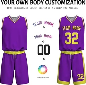 Uniforme de Baloncesto Sublimado Personalizado de Alta Calidad, 100% Poliéster, Sin Mangas, Secado Rápido, Transpirable, Precio al por Mayor - Product Image 2