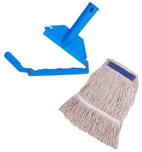 Fregona de limpieza de algodón lavable extraíble, suministros de piezas de repuesto, mango de aluminio <span class=keywords><strong>Universal</strong></span> para fregona de limpieza de suelo Industrial - Product Image 2