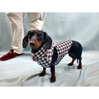 Pied de poule chien polaire 100% coton chien pull personnalisé XXS-5XL tailles pour animaux de compagnie 3-100 Lbs pour grands chiens 2 choix de couleurs printemps