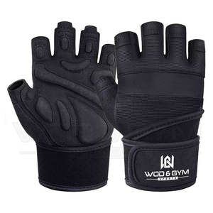 Gants d'haltérophilie en cuir avec logo personnalisé, durables, antidérapants, unisexes pour hommes et femmes, entraînement de fitness et de gymnastique - Product Image 1