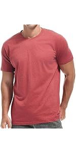 Hombres con estilo slim fit transpirable algodón casual ligero liso cuello redondo verano manga corta cómoda moda camisetas - Product Image 5