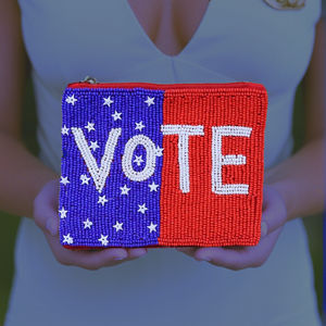 Monedero artístico con cuentas a mano del Día de América para niños, bolsas de almacenamiento de tela con cierre de cremallera, estilo de lujo a la moda, exportación mundial - Product Image 4