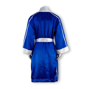 Robes de boxe de style nouveau avec shorts, robes de boxe à capuche en satin noir et or, robe de boxe par sublimation - Product Image 5
