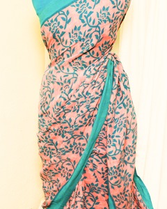 Saris de lino y algodón tradicionales para mujeres paquistaníes indias, estilo étnico, borde Jacquard, ropa de fiesta impresa Digital, venta al por mayor - Product Image 4