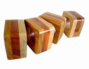 Anneaux de serviette en bois personnalisés porte-serviettes en bois naturel rond anneau de serviette décoration de table rond rond de serviette pour la décoration de fête - Product Image 5