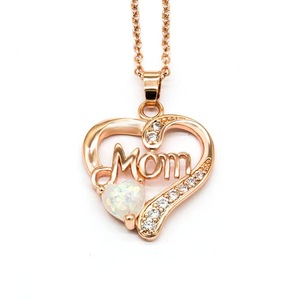 Collares con colgante de corazón para mujer, regalos del Día de la Madre para mamá, <span class=keywords><strong>abuela</strong></span>, esposa de parte de su hija o hijo, <span class=keywords><strong>te</strong></span> <span class=keywords><strong>amo</strong></span> mamá - Product Image 6