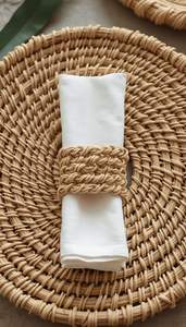Farmhouse <b>Rustic</b> Rattan Napkin Ring Ideal For Country Homes And Nature Inspired <b>Dining</b> <b>Table</b> <b>Settings</b> - Product Image 2