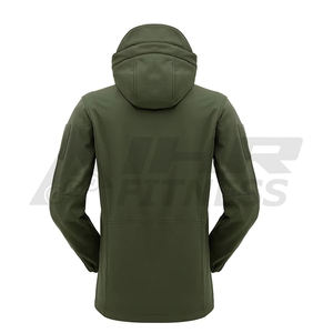 Veste coupe-vent d'hiver unisexe en laine imperméable, respirante et légère, col mandarin avec logo personnalisé - Product Image 2