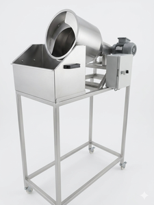 Máquina Manual de Acero Inoxidable SUISER MAKINE para Salinar y Mezclar Nueces, Semillas y Bocadillos, con 2 Años de Garantía - Product Image 6