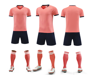 Conjunto de Uniforme de Fútbol Personalizado, Camiseta Blanca, Pantalones Cortos Azul Marino, Poliéster Transpirable, Kit de Equipo para Hombre Adulto - Product Image 3