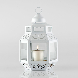 Stylish Black Metal Lantern Holders Powder Coated Modern <b>Moroccan</b> Design <b>Decorative</b> Holders For Indoor Home <b>Decoration</b> - Product Image 2