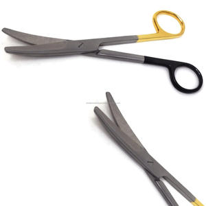 Tijeras de Disección Mayo Rectas y Curvas Super Cut de Carburo de Tungsteno, Kit Quirúrgico Manual para Otorrinolaringología, Hospital y Clínica - Product Image 1