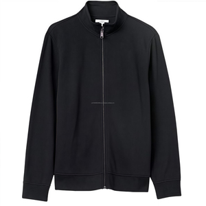 Pull-over zippé à manches longues pour hommes, vente en gros de sweat-shirt à col montant pour l'hiver - Product Image 5