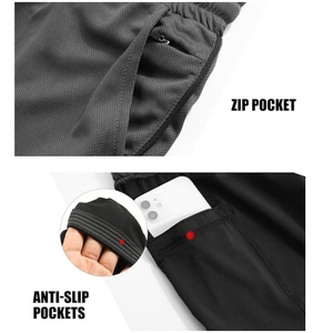 Pantalones cortos deportivos de verano de alta calidad para hombre, nuevos pantalones cortos de baloncesto de moda informal de malla transpirable de secado rápido, patrón sólido - Product Image 5