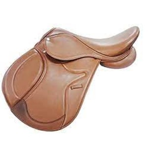 Marron et noir Logo et Design Jumping Dressage Selle de cheval Cuir original fait à la main pour l'équitation en plein air - Product Image 1