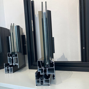 Portes coulissantes d'entrée, cadre en aluminium enduit de poudre, double verre clair fabriqué par Holcom VietNam Annuler les bruits et l'isolation thermique - Product Image 4