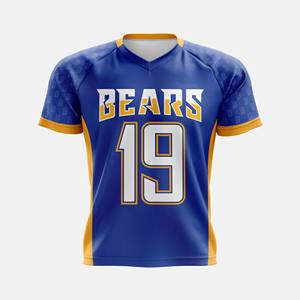 Maillot d'équipe personnalisable à col en V et tissu respirant anti-humidité pour sports de terrain et entraînement - Product Image 3