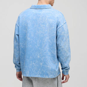 OEM/ODM 100% algodón polar Polo camiseta para hombres ajuste suelto personalizado DTF impreso Logotipo de secado rápido transpirable camisetas para hombres - Product Image 3