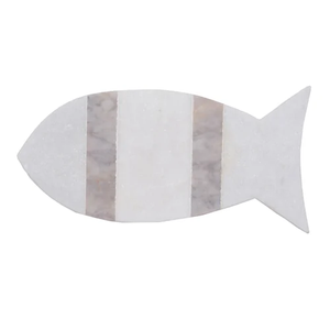 Tabla de cortar de mármol de forma cuadrada de mármol más vendida con cuerda de mango Línea de latón Tabla de cortar de mármol - Product Image 3