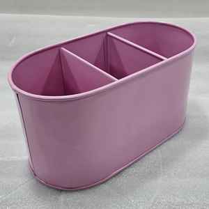 Soporte para utensilios ovalado de metal de hierro Caddy plegable moderno ecológico con acabado de laca para fiestas al aire libre uso en interiores - Product Image 1