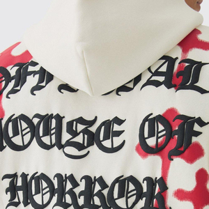 La última Sudadera con capucha con estampado de soplo para hombre a la moda para la venta en línea al aire libre Casual Street Hip Hop Style Men Puff Print Hoodie - Product Image 3