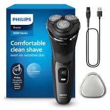 Philips Shaver Series 3000 Afeitadora eléctrica en seco y húmedo para hombre con SkinProtect Afeitadora inalámbrica, Color Dark Moon (modelo S3145/00) - Product Image 2