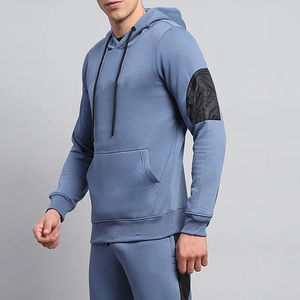 Conjunto Deportivo de Dos Piezas de Alta Calidad, Sudadera Lisa con Capucha, 100% Algodón de Felpa, Talla Grande, Personalizable, para Hombre - Product Image 5