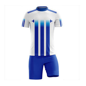 Conjuntos de Uniformes de Fútbol Personalizados, Servicio OEM, 100% Algodón, Secado Rápido, Corte Automatizado, Colores y Nombres de Equipos Personalizados - Product Image 3
