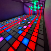 Plancher de danse LED multicolore pour intérieur et extérieur, éclairage de scène disco de Noël