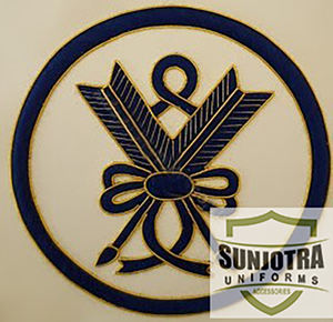 Calidad piel de cordero cuero Real 2025 pasado grandes oficiales desnudarse delantales con círculo bordado maestro bordado delantal masónico - Product Image 5