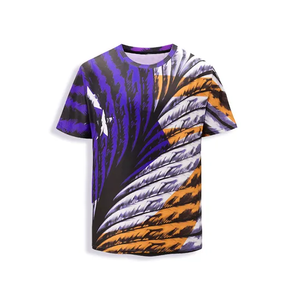 Les T-shirts imprimés en 3D pour hommes sont nouvellement disponibles T-shirt ample à manches courtes imprimé aigle pour hommes - Product Image 5