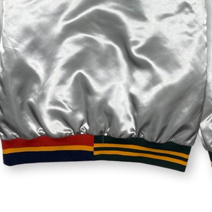 Chaqueta Bomber Reversible de Satén Raccoon Sports, Estilo Béisbol con Botones, Cuello Alto, Lona Impermeable, Resistente al Viento y Transpirable, Talla 6XL - Product Image 4