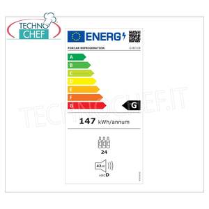 Équipement de réfrigération pour cuisine commerciale Forcar, cave à vin réfrigérée statique pour 24 bouteilles, plage de température +5/+18°C - Product Image 1
