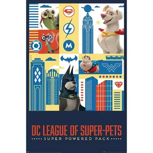 Póster Decorativo de la Liga de Super-Mascotas de DC, Banderas de Poliéster Impresas Digitalmente para Decoración del Hogar - Product Image 1