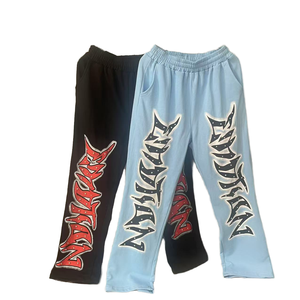 กางเกงสเวตเตอร์ขาตรงแบบมีเชือกผูกด้านหน้าแบนผลิตจาก2025ที่ขายดีที่สุดสำหรับทั้งชายและหญิง - Product Image 1