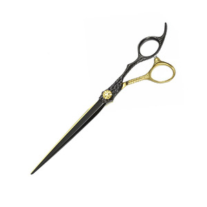 Professional Pet Grooming <b>Scissor</b> Gold and Black Color German Stainless Steel Animal <b>Dog</b> Hair Cutting Grooming <b>Scissor</b> - Product Image 4