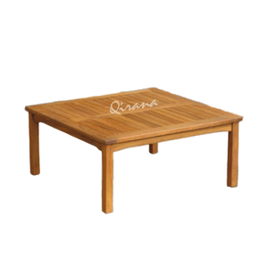 Mesa de centro de forma cuadrada, moderna, clásica, durabilidad Natural, madera de teca, 100 Cm, resistente al agua para sala de estar, muebles de comedor - Product Image 1