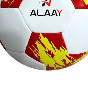 Ballon de football taille 5 personnalisé en cuir PU souple à haute élasticité durable pour les matchs et l'entraînement de football cousu - Product Image 5
