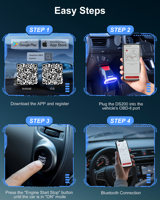 Escáner Inteligente GOOLOO DS200 OBD2 AI, Herramienta de Diagnóstico de Emergencia Universal para Automóviles, Dispositivo para Todos los Coches, Probador de Sistemas TPMS y Moto