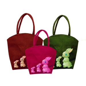 กระเป๋าโท้ทปอกระเจาขนาดใหญ่เป็นมิตรกับสิ่งแวดล้อมพิมพ์ลายสัตว์โลโก้แฟชั่นในอินเดียตะวันตก - Product Image 5