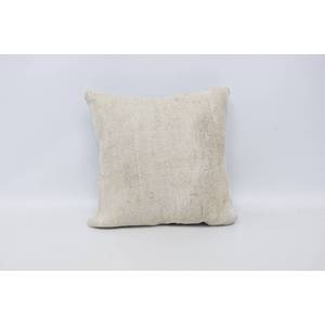 Beige 18x18 Inch Ikat Wool Patchwork <b>Pillow</b> Rustic Design Woven Technique Portable Vintage <b>Square</b> Rectangle Shape for Home Use - Product Image 1